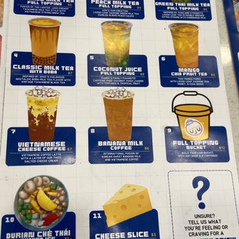 UJU - Drinks Menu - Bubble Tea Near Me - San Jose, California