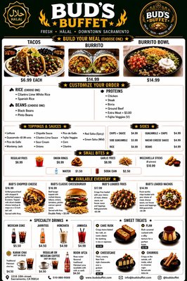 Menu photo 1 Bud's Buffet Sacramento, CA Menu photo 1 Bud's Buffet Sacramento, CA