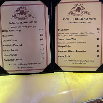 Scott's Seafood - Social Hour Menus - Seafood Near Me - Oakland, California Scott's Seafood - Social Hour Menus - Seafood Near Me - Oakland, California
