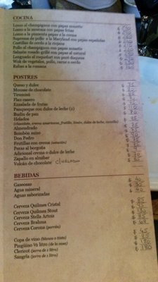 Menu photo 1 El Viejo Vulcano Buenos Aires, C