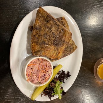 Transit Smokehouse & BBQ - St Louis ribs with slaw and pickles. - Barbeque Near Me - Edmonton, Alberta Transit Smokehouse & BBQ - St Louis ribs with slaw and pickles. - Barbeque Near Me - Edmonton, Alberta