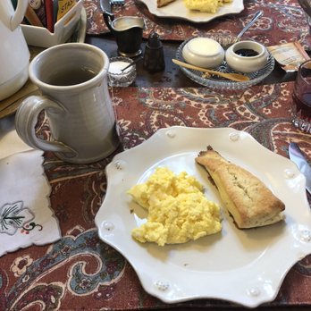 Camellia Inn - Epic lemony scrambled eggs and warm, toasty scones. Had a blackberry preserve that was out of this world! - Bed & Breakfast Near Me - Healdsburg, California