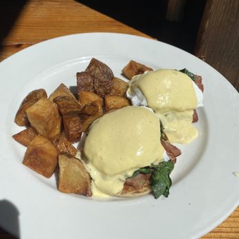 Half & Half - Egg Ham and Spinach Benedict - Breakfast & Brunch Near Me - St. Louis, Missouri Half & Half - Egg Ham and Spinach Benedict - Breakfast & Brunch Near Me - St. Louis, Missouri
