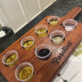 Pasolivo Downtown - We did not do a full olive oil tasting but  this was cute so I took a photo. - Olive Oil Near Me - Paso Robles, California