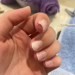 Lily Nail Spa - This was my nails after the " soak off "
