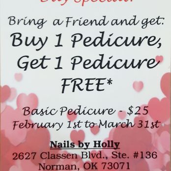 Nails By Holly - Come check out the special at Nails by Holly! Escape your daily troubles and relax and don't forget to bring a friend! - Nail Salons Near Me - Norman, Oklahoma