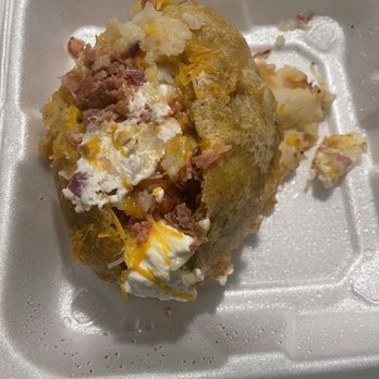 Ruby River Steakhouse - Baked potato. Too cold to eat. - Steakhouses Near Me - Reno, Nevada