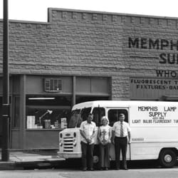 Light Bulb Depot Atlanta - A picture from 1972 taken in Memphis Tennessee of our first store and its founders Tisha and David Marrs.