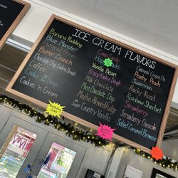 The Barn Ice Cream - Menu (July 2025)