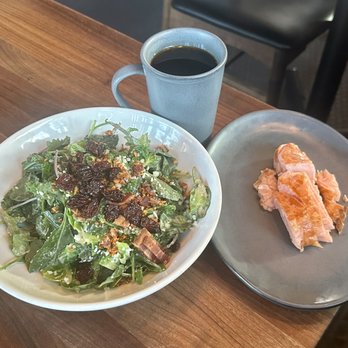 Postino Broadway - Smoked Salmon Brussel Sprouts Salad & Coffee - Wine Bars Near Me - Denver, Colorado Postino Broadway - Smoked Salmon Brussel Sprouts Salad & Coffee - Wine Bars Near Me - Denver, Colorado