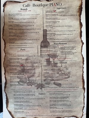 Menu photo 6 Cafe-Boutique Piano Winter Park, FL