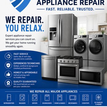 Blue Shield Appliance Repair - We service all major brands - Appliances & Repair Near Me Blue Shield Appliance Repair - We service all major brands - Appliances & Repair Near Me