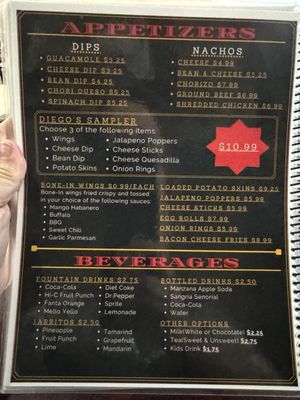 Menu photo 7 Diego's Bar and Grill Somerset, KY Menu photo 7 Diego's Bar and Grill Somerset, KY