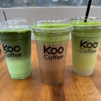 Koo Coffee Tea - Pandan matcha, dirty matcha (Vietnamese matcha), coconut matcha - Coffee & Tea Near Me - Westminster, California Koo Coffee Tea - Pandan matcha, dirty matcha (Vietnamese matcha), coconut matcha - Coffee & Tea Near Me - Westminster, California