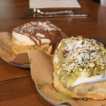 Macaw Coffee - Pistachio cinnamon roll and chocolate cinnamon roll - Coffee & Tea Near Me - Lansdale, Pennsylvania Macaw Coffee - Pistachio cinnamon roll and chocolate cinnamon roll - Coffee & Tea Near Me - Lansdale, Pennsylvania