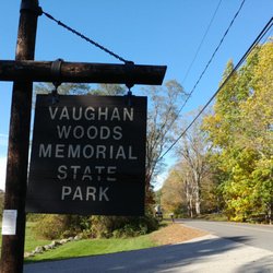 Vaughan Woods Memorial State Park - The Vaughan Woods sign!