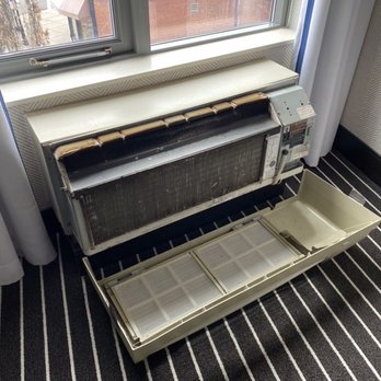 Courtyard by Marriott Boston Brookline - Heating / Cooling Unit (after it was "fixed" with tape) - Hotels Near Me - Brookline, Massachusetts Courtyard by Marriott Boston Brookline - Heating / Cooling Unit (after it was "fixed" with tape) - Hotels Near Me - Brookline, Massachusetts