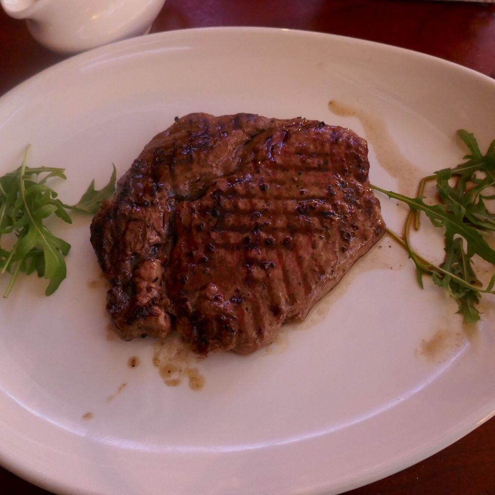 La Piazza - Rib eye steak cooked to perfection - Italian Near Me - Edinburgh, EDH La Piazza - Rib eye steak cooked to perfection - Italian Near Me - Edinburgh, EDH