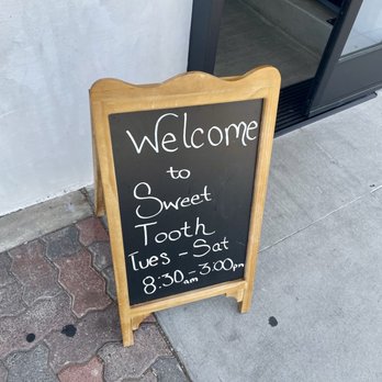 Sweet Tooth - Their hours are Tuesday-Saturday 8:30am-3:00pm - Bakeries Near Me - Rialto, California Sweet Tooth - Their hours are Tuesday-Saturday 8:30am-3:00pm - Bakeries Near Me - Rialto, California