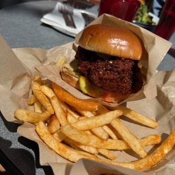 Feather Bone Provisions & Assembly - Spicy chicken sandwich. Excellent. - Burgers Near Me - Blacksburg, Virginia Feather Bone Provisions & Assembly - Spicy chicken sandwich. Excellent. - Burgers Near Me - Blacksburg, Virginia
