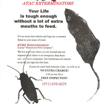A TAC Exterminators - Pest Control Near Me - Beaumont, California A TAC Exterminators - Pest Control Near Me - Beaumont, California
