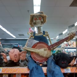 Walgreens - Great place for your Hallowe'en needs (especially if you need a banjo playing skeleton with light up eyes)