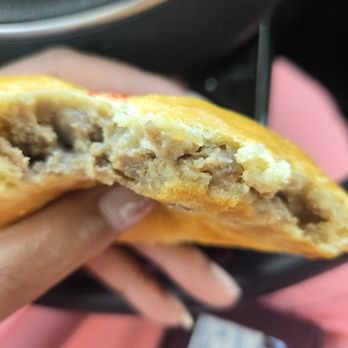 Karma Kolache & Dessert - Philly cheesesteak kolache is not good. Looks and tastes like it has beans in it when you bite into it even though it doesnt - Bakeries Near Me - Cypress, Texas