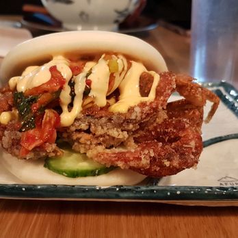 AFURI ramen + dumpling - Soft Shell Crab Bun - Ramen Near Me - Richmond, British Columbia AFURI ramen + dumpling - Soft Shell Crab Bun - Ramen Near Me - Richmond, British Columbia