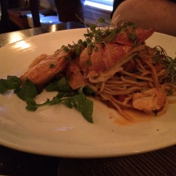 Primo - Lobster over spaghetti. - Mediterranean Near Me - Rockland, Maine