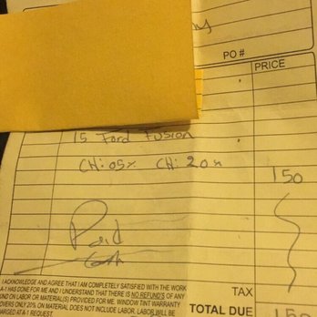 A-1 Window Tint & Auto Glass - This is my tint job after 3 years and they want to charge me $120 for labor and apparently warranty is only 3 years. - Auto Glass Services Near Me - Tulare, California