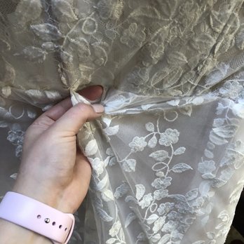 My Silver Thread - Random loop of sewed up lace in the front of my "finished" dress - Sewing & Alterations Near Me - Gig Harbor, Washington My Silver Thread - Random loop of sewed up lace in the front of my "finished" dress - Sewing & Alterations Near Me - Gig Harbor, Washington