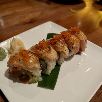 Sushi Den - Canadian Snowcap Roll 5/5 (seared albacore on top was amazing) - Japanese Near Me - Denver, Colorado Sushi Den - Canadian Snowcap Roll 5/5 (seared albacore on top was amazing) - Japanese Near Me - Denver, Colorado