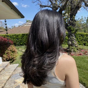Evolution Hair Salon - My hair after feels so much better. - Hair Salons Near Me - Downey, California