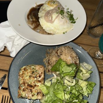 Shorefyre Beach Bar & Grill - Mahi Mahi 50/50 Loco Moco - Breakfast & Brunch Near Me - Honolulu, Hawaii Shorefyre Beach Bar & Grill - Mahi Mahi 50/50 Loco Moco - Breakfast & Brunch Near Me - Honolulu, Hawaii