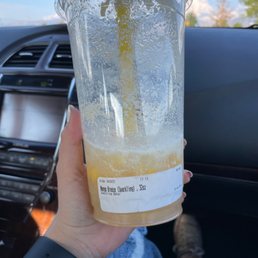 Mango Breeze Refesher with sparkling water instead of regular water Mango Breeze Refesher with sparkling water instead of regular water