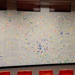 Little Thompson Observatory - Star chart in classroom area.