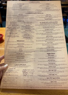 Menu photo 8 Avila's El Ranchito Lake Forest, CA