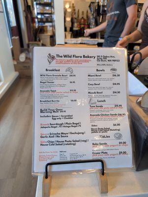 Menu photo 1 The Wild Flora Bakery Cle Elum, WA