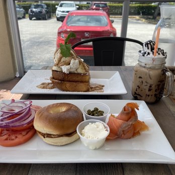 Untoasted - Smoked Salmon and Bagel Banana Dulce de Leche French Toast Mocha Marshmallow Latte - Breakfast & Brunch Near Me - Hallandale Beach, Florida Untoasted - Smoked Salmon and Bagel Banana Dulce de Leche French Toast Mocha Marshmallow Latte - Breakfast & Brunch Near Me - Hallandale Beach, Florida
