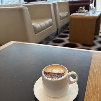 Qantas First Class Lounge - Perfect caffeine shot before a long flight - Airport Lounges Near Me - Mascot, NSW