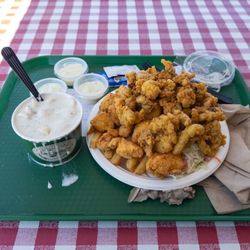 Kimball Farm - Lancaster - Clam Chowder + Pick Two (regular size, scallops, whole belly clams)