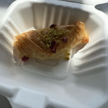 Mocha House Coffee - Bayt Al Mocha - Stuffed baklava with pistachios and rose - Coffee & Tea Near Me - Fishers, Indiana