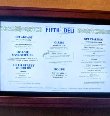 Menu photo 1 Fifth Street Deli Saint Charles, MO