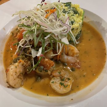 Fogon Contemporanean Kitchen - Pan seared shrimp with saffron risotto - Mexican Near Me - Matteson, Illinois