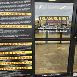Treasure Hunt Liquidators - Front Door &Hours