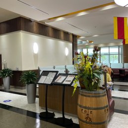 the reception area