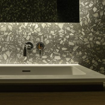 Artisan Build Group - LED strip lights around the mirrors, extra thick terazzo tile from italy - General Contractors Near Me - Los Angeles, California