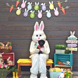 My dachshund Remi with the Easter bunny! April 2022