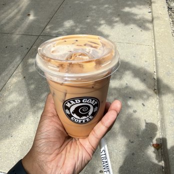Mad Goat Coffee - Blueberry latte - Coffee & Tea Near Me - Champaign, Illinois Mad Goat Coffee - Blueberry latte - Coffee & Tea Near Me - Champaign, Illinois
