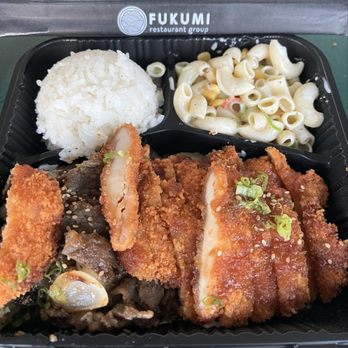 Young's Teriyaki - Teriyaki Plate with Chicken Katsu, Teriyaki Beef, steam rice and macaroni salad - Japanese Near Me - Rancho Cordova, California Young's Teriyaki - Teriyaki Plate with Chicken Katsu, Teriyaki Beef, steam rice and macaroni salad - Japanese Near Me - Rancho Cordova, California